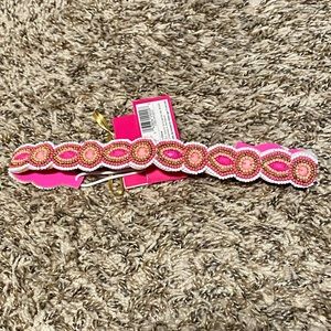 New Lilly Pulitzer Target Red/Pink Beaded Headband Headwrap NWT